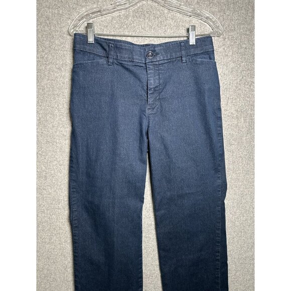 Lee 8 Short Womens Regular Fit Trouser Mid Rise Denim Pants Blue Flex Motion - Picture 14 of 16